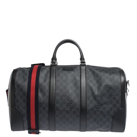 Gucci leather duffle bag